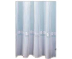 Linder 0360 /10/343 Voilage Grande Largeur Base Feuille de Chêne Blanc Galon Fronceur 240 x 240 cm