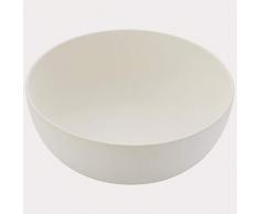 Une domo Pv-bam-6082 Point-Virgule Bol à 13.8 cm H 6 cm, fibre de bambou, Blanc cassé