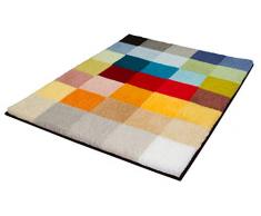 Kleine Wolke Tapis de Bain Cubetto 65x90cm Multicolore, polyacrylique, 65 x 90 x 2 cm
