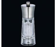 Cilio 600278 Moulin sel Genova Argent/Transparent, Acrylique, 20 x 5 x 5 cm