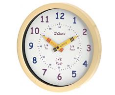 Unity 25cm Horloge Murale Apprendre lHeure pour les Enfants de Henley, CrÃ¨me