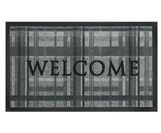 HMT Paillasson Welcome Bloc Gris 75 x 45 x 0,5 cm