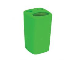 MSV 140925 Haïti Porte Brosses à Dents Céramique Vert 380C 6,5 x 6,5 x 10,5 cm