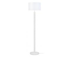 Tosel 51261 Lampadaire 1 LumiÃ¨re, Bois, E27, 40 W, Blanc, 35 x 150 cm