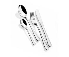 Monix Venecia - MÃ©nagÃ¨re 24 piÃ¨ces Couverts en Acier Inoxydable 18/10 avec Ã©crin Noyer.