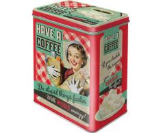 Nostalgic-Art Boite de Rangement en mÃ©tal Vintage Have a Coffee 10x14x20 cm