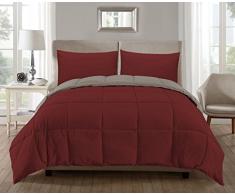 Duck Ensemble de Doudou Canard, Grenat Taupe, Jumeau