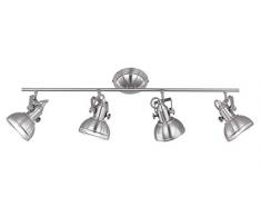 Reality, Spot, Gina 4xE14, max.40,0 W Corps: metal, Nickel mat L:79,5cm, L:13,0cm, H:25,5cm IP20