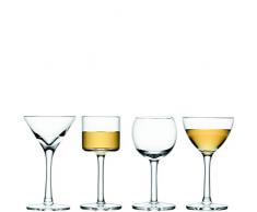 LSA International Lulu Assortis Liqueur, Verre Transparent (Lot de 4)