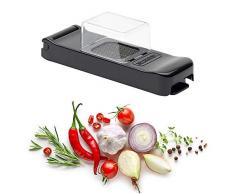 ALLIGATOR - Mini-Hachoir Black Edition - Coupe-LÃ©gumes en ABS garanti Sans BPA - 1 Couteau de 3 x 3 mm + 1 Collecteur - Coupe en Cubes et en BÃ¢tonnets Tous Types de Fruits et LÃ©gumes