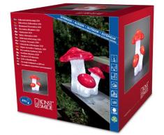 Konstsmide 6155-203 3 Champignons Acrylique 48 LED + Câble Blanc 24 V