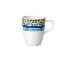 Villeroy & Boch Casale Blu Carla Mug Ã cafÃ©, 380 ml, Porcelaine Premium, Blanc/Jaune