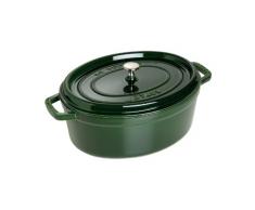 Staub Fonte 1103185 Cocotte Ovale Majolique Basilic 31 cm