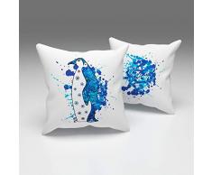 Eren Home Housse de Coussin (sans Coussin), Multicolore, 43 x 43 cm