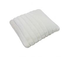 Regency Royal Housse de Coussin en Fourrure, Lot de 4, Blanc