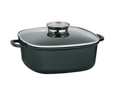 kela 11553 Sauteuse carrÃ©e Kerros 28x28cm en Fonte daluminium, Cast, Noir, 28 cm