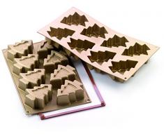 Silikomart 26.108.63.0063 SF108 Moule Forme Sapin de Noël 8 Cavités Silicone Doré