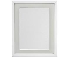FRAMES BY POST Cadre Photo Rio, Bois Dense, Blanc, 18 x 12 Image Size 14 x 8 inches