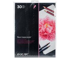 Spectrum Noir 22,9Â x 30,5Â cm Premium Crayon Bloc de Papier, Blanc