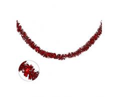 Autour de Minuit 5EIN833RO Guirlande, Plastique, Rouge, 200 x 5 x 5 cm