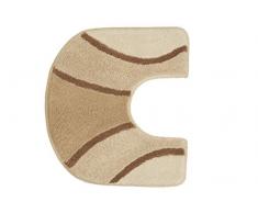 Meusch WC-Vorleger Jade / 55 x 50 cm/Farbe Bahamabeige Tapis de Bain, RÃ©sine Acrylique, Beige