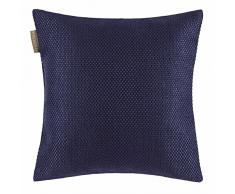 Madura Housse de coussin Coconut, Polyester, Bleu Nuit, 40x40 cm