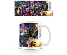 Les Gardiens de la Galaxie MG23845 Guardians of The Galaxy (Comic) Mug, CÃ©ramique, Multicolore, 11ox/315ml