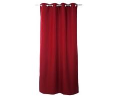 Linder 978/69/375FR/140x240 Uni Rideau Occultant Polyester Coquelicot 140 x 240 cm