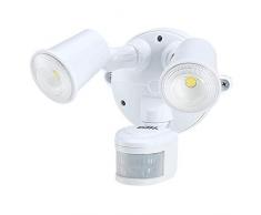 Umi. by Amazon - Lampe à capteur de mouvement, 2000 lm, tête réglable, éclairage de jardin, garage, porche, étanche