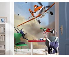 Komar Disney Planes Dusty et Amis Papier Peint, en Vinyle, Multicolore, Set de 4Â piÃ¨ces