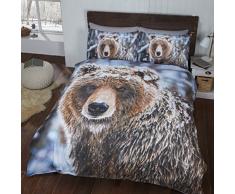 Rapport Big Bear Housse de Couette, Multicolore, King
