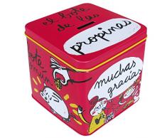 Laroom Tirelire en mÃ©tal Fuchsia