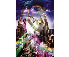 Pyramid Generic PP34093 Apocalypse Meow Maxi Poster, Papier, Multicolore, 61 x 91,5 cm