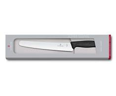 Victorinox 6.8633.22G Couteau à Pain et pour pâtissiers, Acier Inoxydable, Noir, 30 x 5 x 5 cm