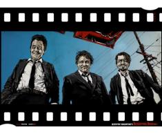 onthewall Reservoir Dogs Trunk Shot Movie Poster Art Print par Mike Winnard 40 x 30 cm (MSP.