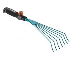 Balai à Fleurs Combisystem de Gardena : Petit Balai pour le Nettoyage des Massifs et lAération des Surfaces Moussues, Particulièrement Résistant, Largeur de Travail 12 cm (8917-20)