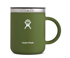 Hydro Flask Tasse de voyage isotherme 354Â ml (12Â oz) en acier inoxydable avec isolation sous vide et couvercle, Olive