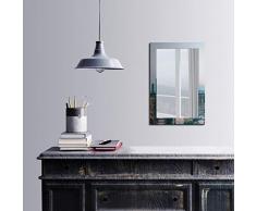 Bonamaison DÃ©coration Murale Impression sur Miroir EncadrÃ© sur Toile, Dimensions: 40 x 60 Cm - ConÃ§u et fabriquÃ© en Turquie