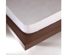 Sancarlos ProtÃ¨ge Matelas Eponge ImpermÃ©able pour Matelas avec Une Longueur de 190Â ou 200Â cm Blanc