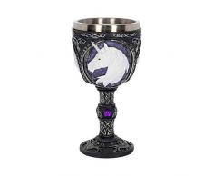Nemesis Now Gobelet en Forme de Licorne Noir 22 cm Taille 19 cm