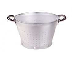 Agnelli Passoire à Pâtes Conique avec Poignées en INOX Ãpaisseur 3 Mm cod.ALMA16830 Diamètre 300 Mm