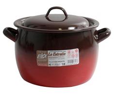 esmaltaciones la Ã©toile Feu Marmite bombÃ©e avec Couvercle, 18Â cm, 4Â l
