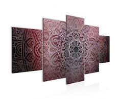 Tableau decoration murale Mandala 200 x 100 cm - XXL Impression sur Toile Salon Appartment 5 Parties - prÃªt Ã accrocher - 101251a