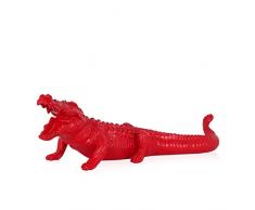 World Art Crocodile Grand Sculpture En RÃ©sine, Multicolore, 24x25x84 Cm