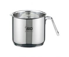 ELO 90944 Agate Pot à Lait avec Bec verseur, Acier Inoxydable, Argent, 20,5 x 15,3 x 12,5 cm