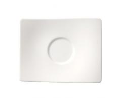 Villeroy & Boch NewWave Sous-tasse, 16 cm, Porcelaine Premium, Blanc