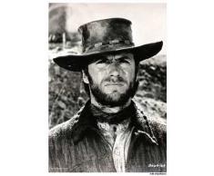 Empire Poster Clint Eastwood, Blanc et Noir + Accessoires Multicolore