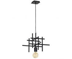 Homemania Lampe Ã suspension W35xd35xh80 cm Noir