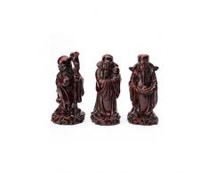 lachineuse Figurines FUK LUK SAU - Santé, Richesse et Bonheur