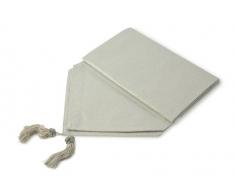 Blue Canyon Chemin de table Uni 33 x 215 cm Scintillant argenté